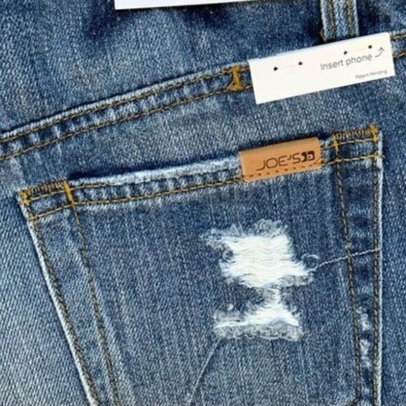 Revolve Joe's Jeans Jeans Straight leg Billie Slim Crop Distressed Denim Size 26 - Picture 13 of 15